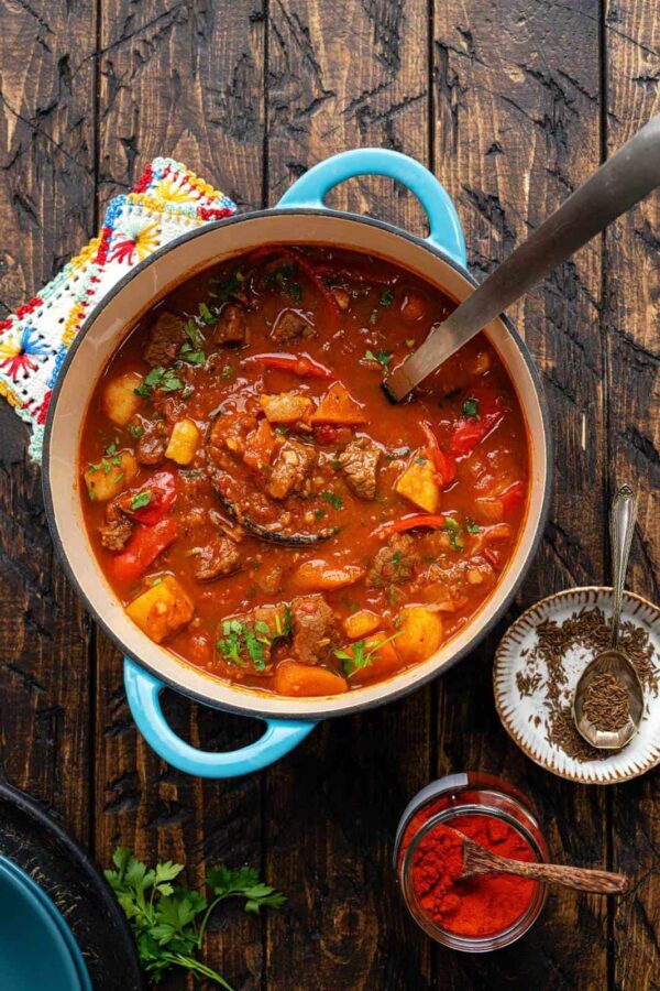 Goulash with Baguette or Rice